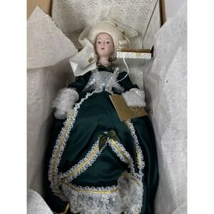 Marie Antoinette Porcelain Doll Franklin Mint Heirloom In Original Box
